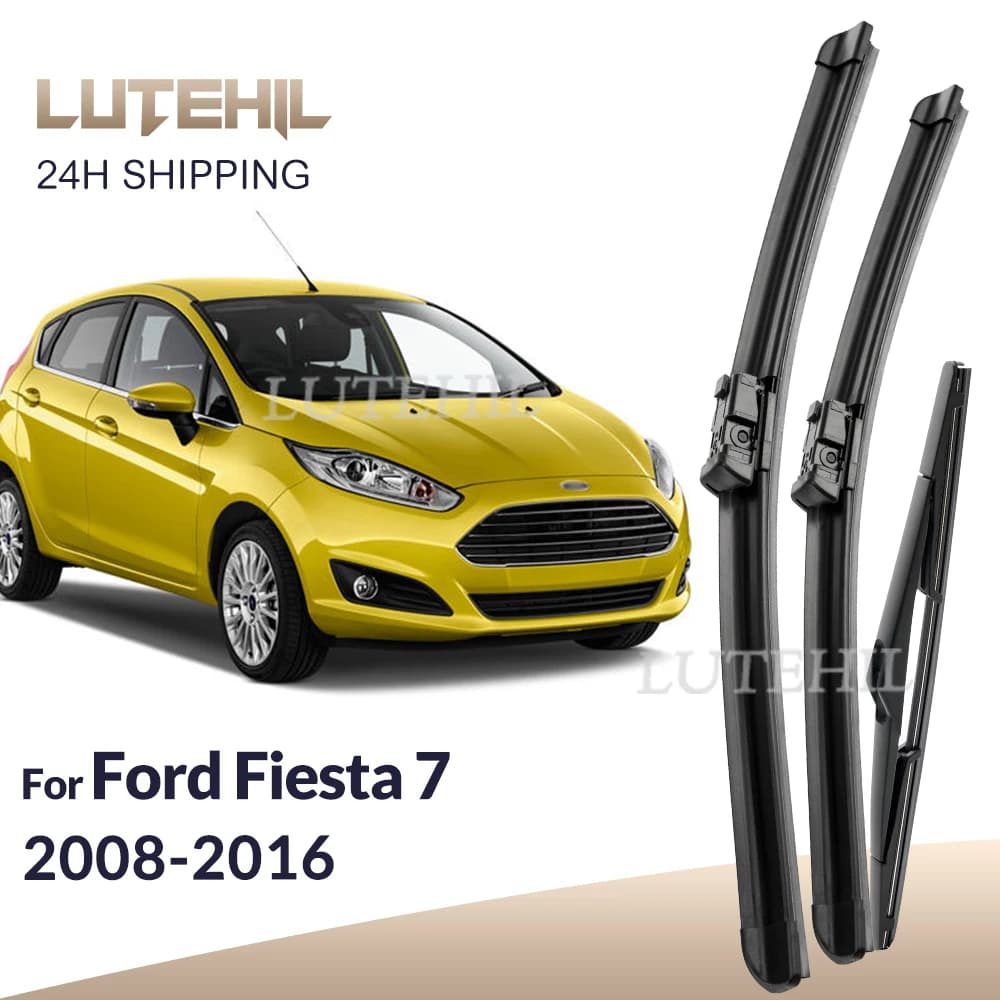 Per Ford Fiesta 7 2008-2016 2009 2010 2011 2012 Tergicristallo Spazzole tergicristallo anteriori e posteriori Parabrezza Spazzole per finestre 26 "+ 15" + 12 "