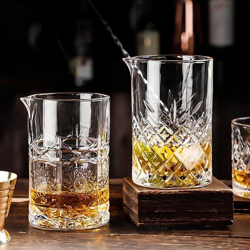 700ml Cocktail Mixing Glass Cup Professional Bartender Stirring Shaker Whiskey Wine Mixing Cup Bar Cocktail Making Tool