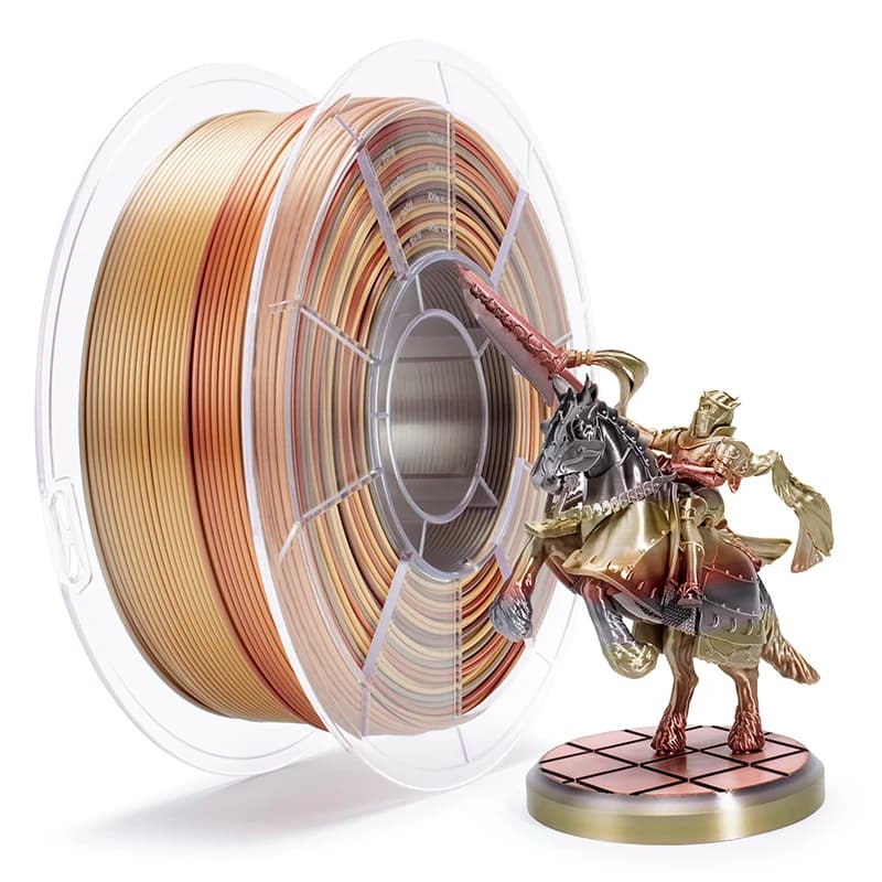 Filamento per Stampante 3D ZIRO 1.75mm PLA Seta Sfumata con Effetto Metallico Bobina da 1KG