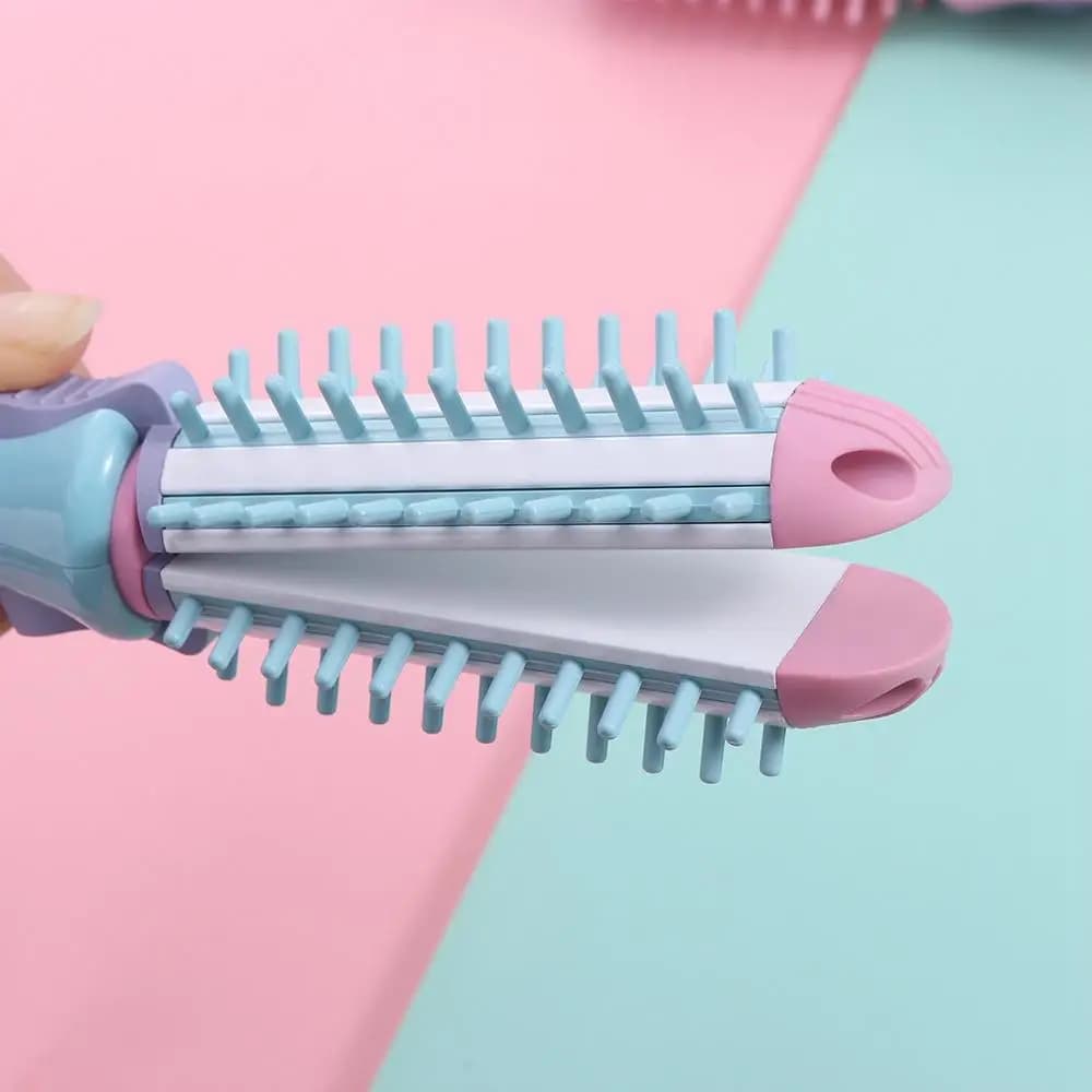 Smooth Electric Hair Plate Pettine Heating Temperature Sanding Hair Plate Brush Automatic Rotation Fast Heating