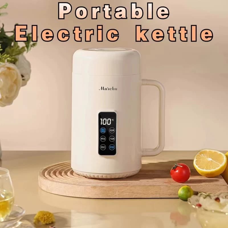 Small portable multifunctional electric kettle for home use, 1 liter mini office, outdoor travel water cup, electric stew pot