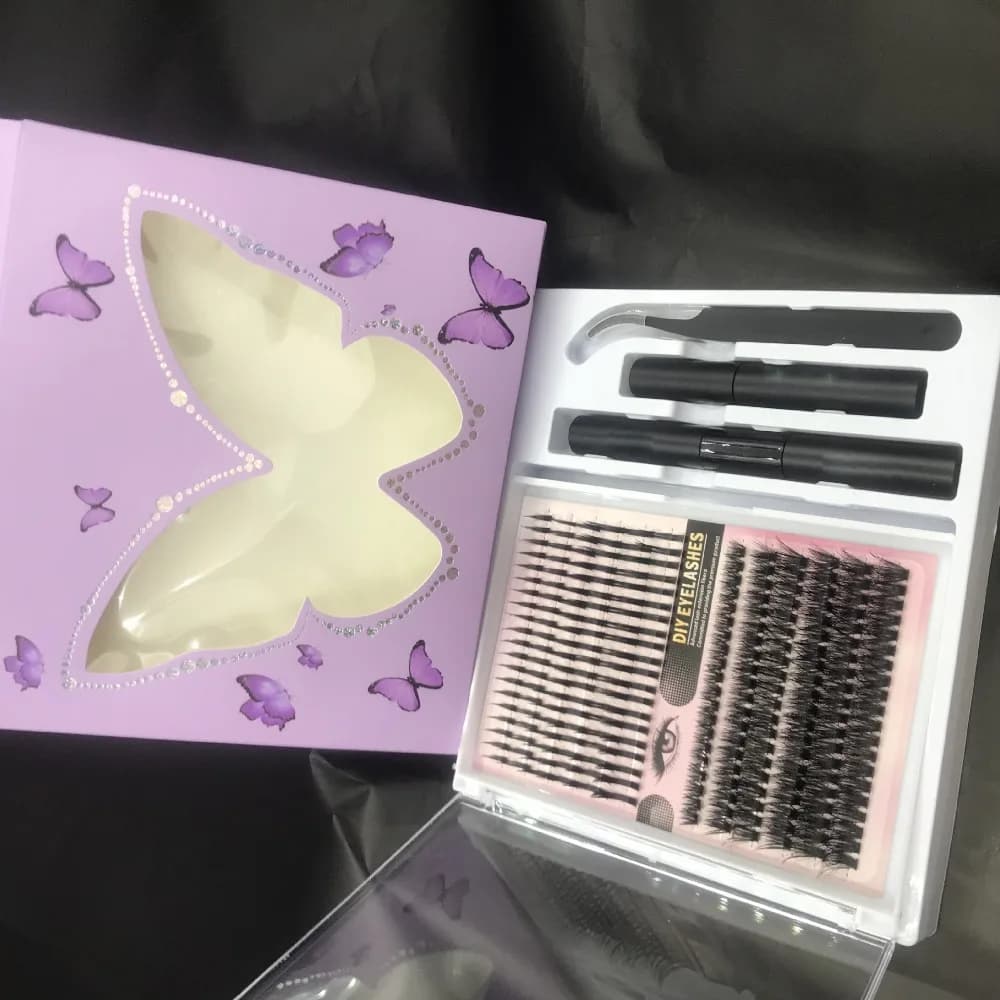 Nuove Ciglia Finte Naturali per Trucco, Spesse e Disordinate, Effetto Incrociato, Ciglia Finte Voluminose Fatte a Mano, Strumenti per il Trucco Occhi