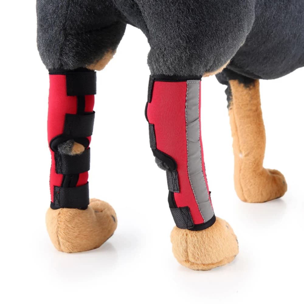 Bende per cani da compagnia Lesioni per cani Gamba Ginocchiera Protezione per cinturino per cani Benda per articolazioni Avvolgente Forniture mediche per cani Protezione per il ginocchio