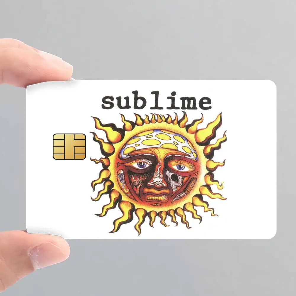 Band S-Sublime Card Stickers for Bank Access Protective Waterproof Film Cover Sticker Surprise Gift