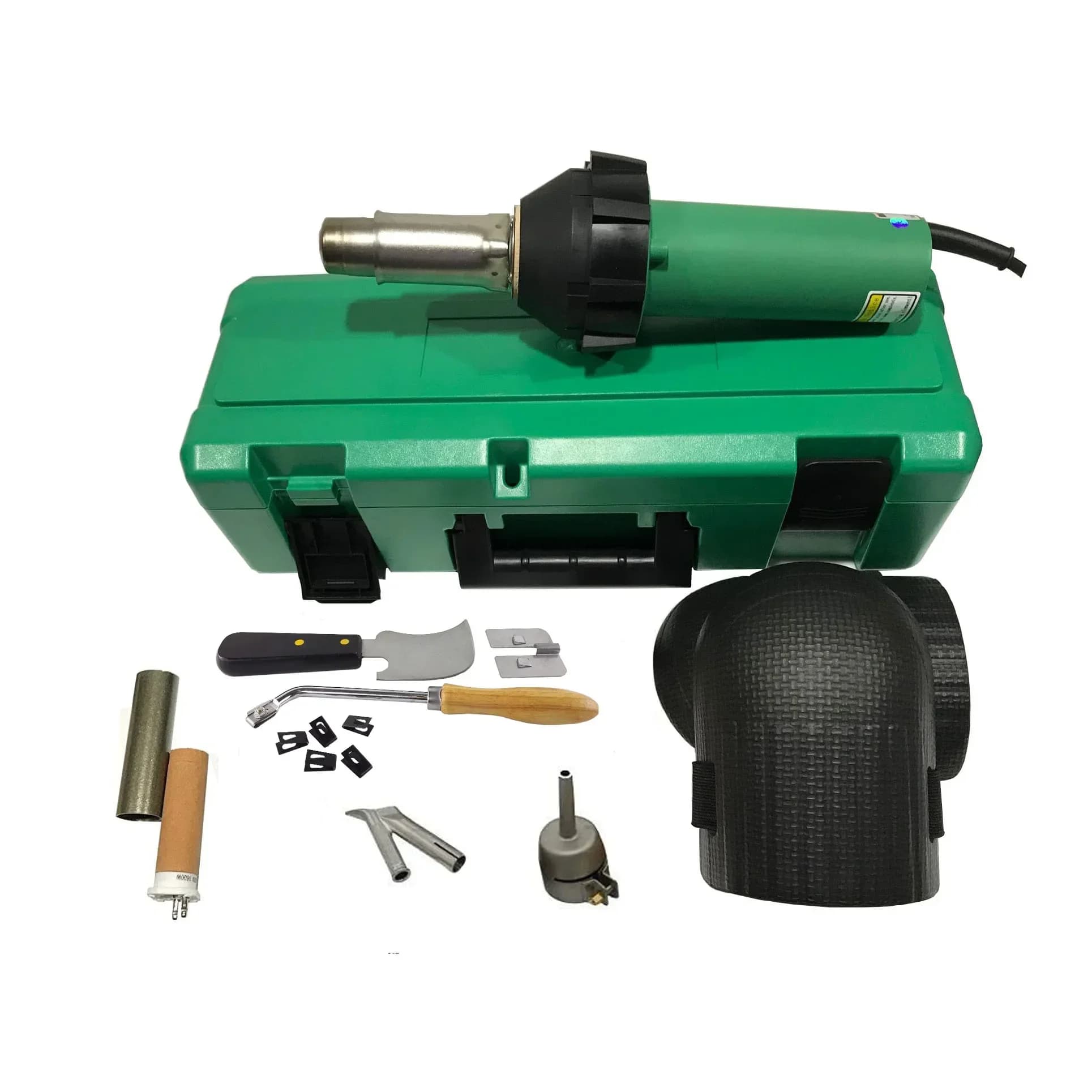 Kit Saldatore ad Aria Calda Professionale Premium 2026 da 1600W con Torcia e Coltello a Mezzaluna per Saldatura Plastica