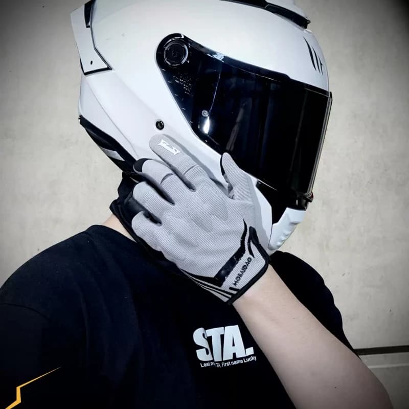 Summer Touchscreen Mesh Breathable Full Finger Motorbike Gloves Men Women Urban Anti-Fall Riding Motocross Motorcycle Gloves