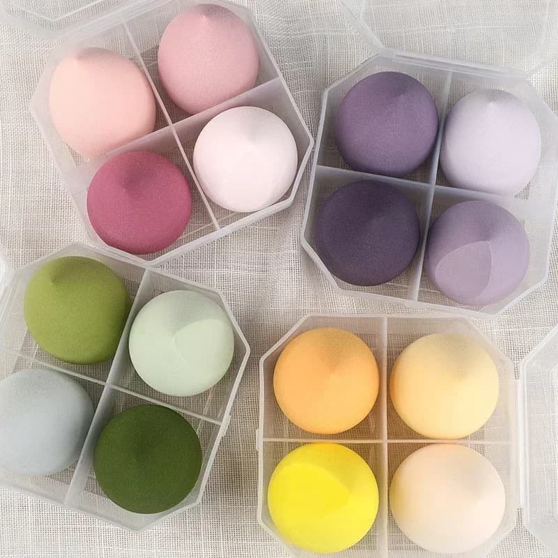 Blender Beauty Tools Makeup AccessoriesSponge Beauty Egg 4Pcs Cosmetic Puff Powder Foundation Sponges Make Up Puff Women