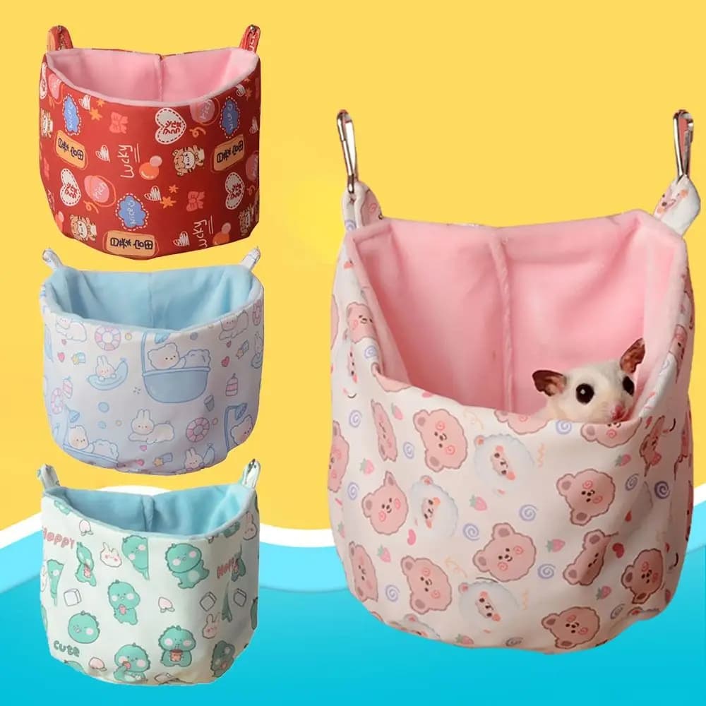 Nido for pets small hide hammock house for hamsters sleeping bag for pigs india rabbit nest squirrel house