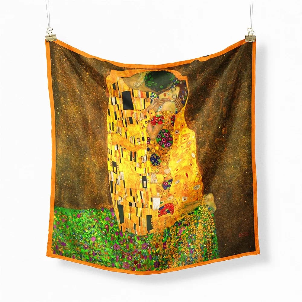 Famosa pittura a olio Twill 100% Sciarpa di seta Moda Bandana Sciarpa da donna Avvolge 53 cm Sciarpe quadrate Sciarpa per la testa Hijab Fazzoletto da collo