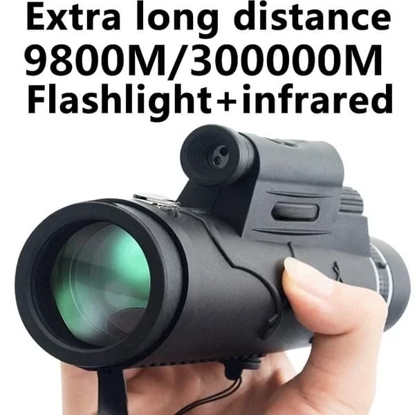 Torcia bussola extra lunga 9800M/300000M + distanza a infrarossi visione notturna telescopio monoculare ad alto angolo laser escursionismo all'aperto