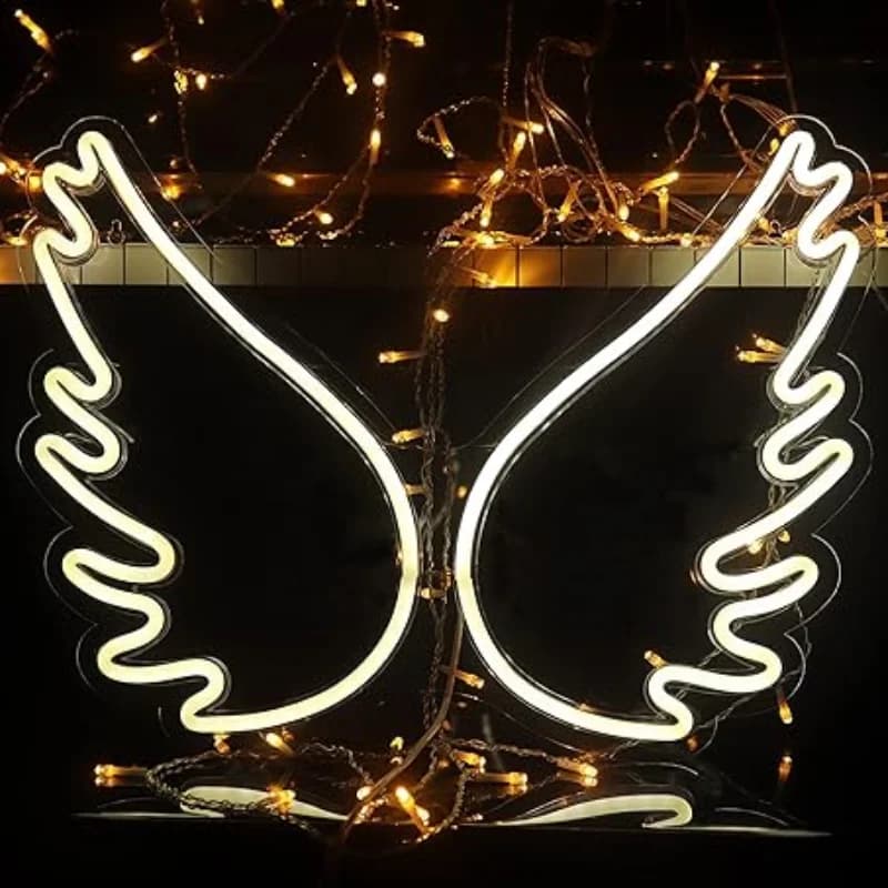 Princess Wing Neon Light Sign Queen LED Night Lights per Bar Pub Store Home Party Bedroom Decor compleanno regalo di nozze per ragazza