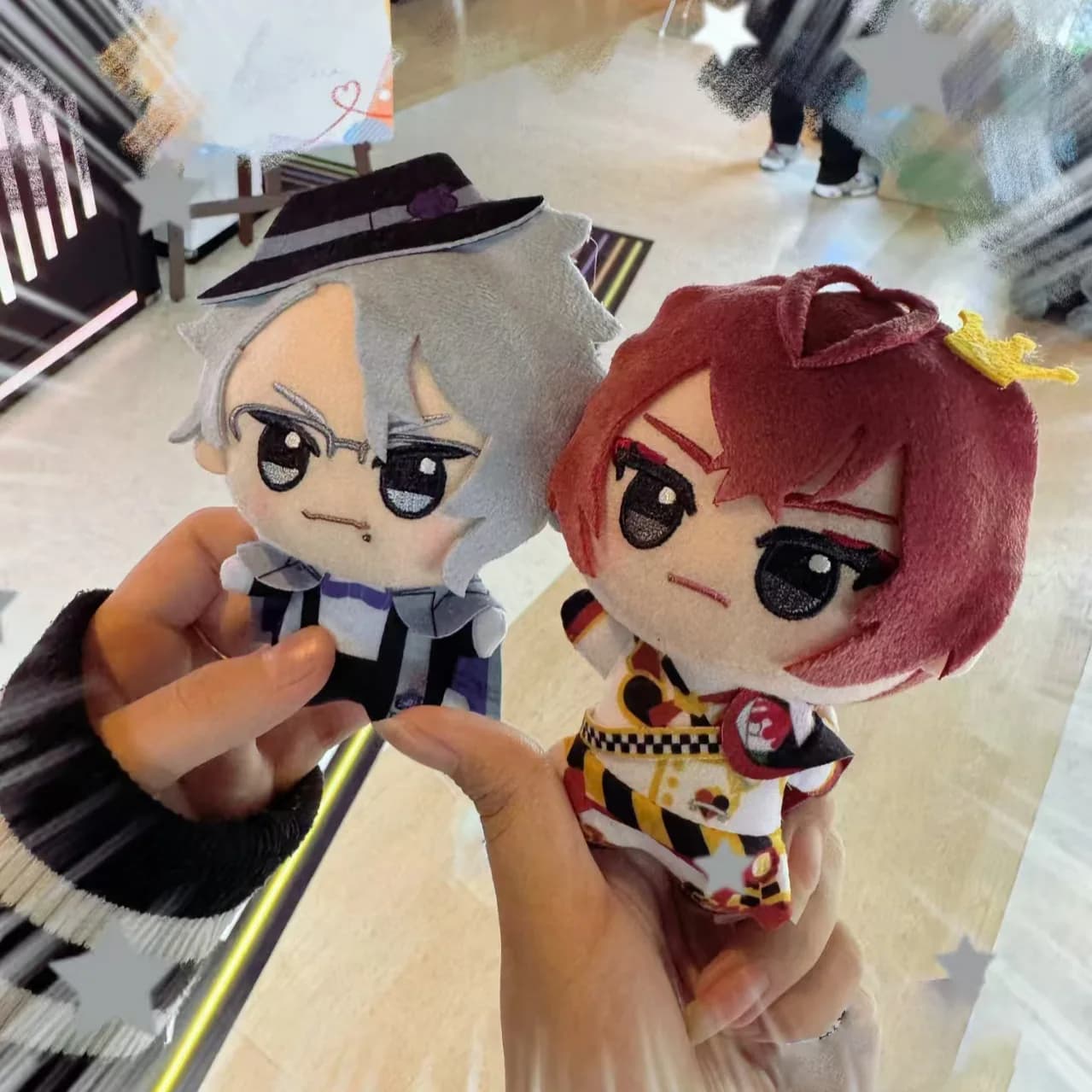 10cm Stuffed Twisted Riddle Rosehearts Plushie Toys Wonderland Peripherals Plush Dolls Backpack Decorative Pendant Keychain Gift