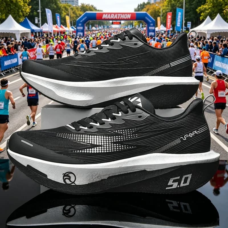 Marathon Men Running Shoes Carbon Board Sports Shoes Shock-Absorbing HardWearing Comfortable Woman Athletic Speciality Sneakers