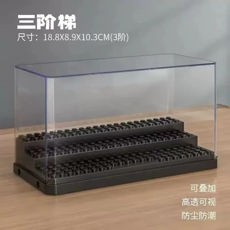 Compatible with Lego doll display box dust-proof storage transparent box small particle collection transparent cover.