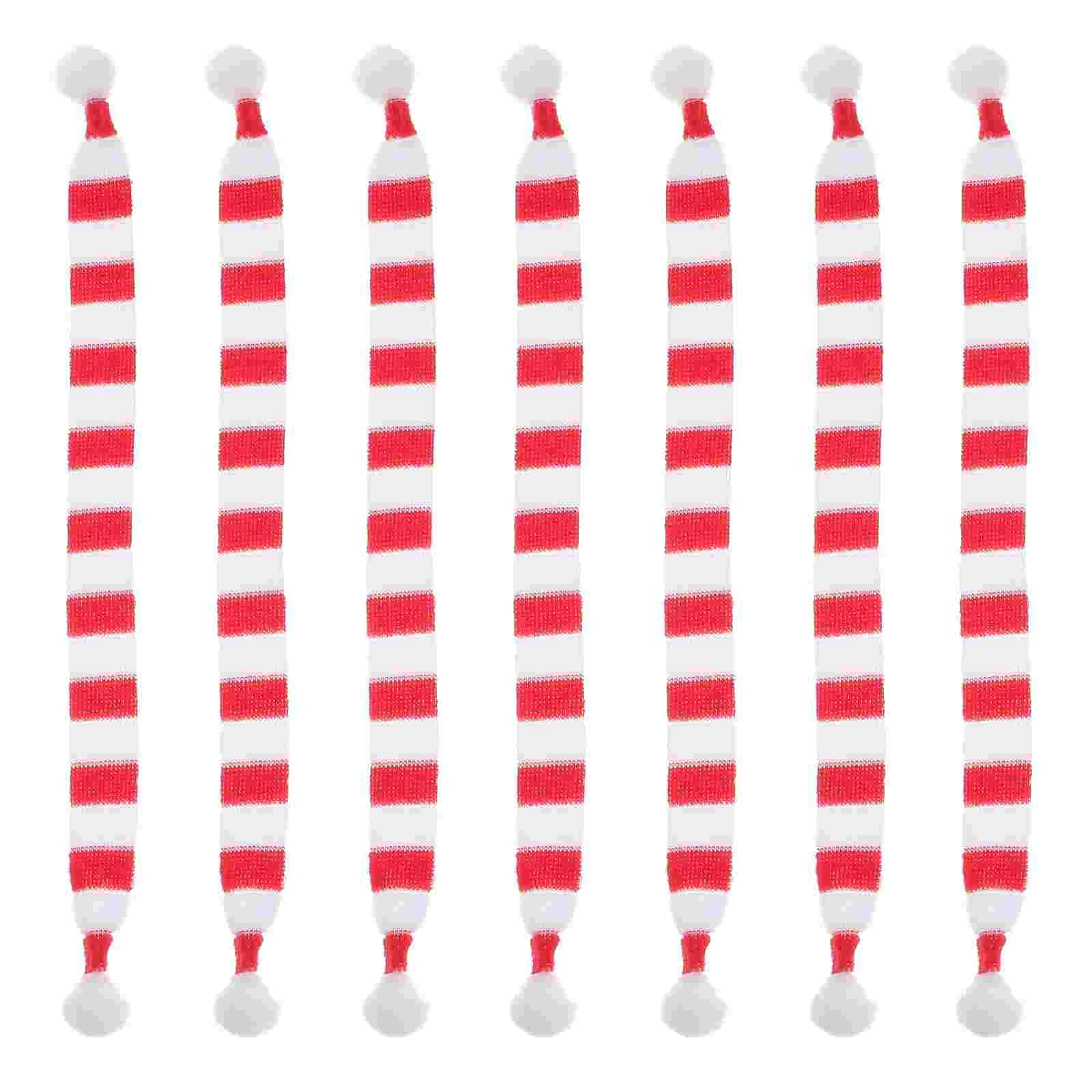 20 Pcs Mini sciarpa di natale sciarpe giocattolo ripiene decorazioni per feste il regalo giocattoli in tessuto di stoffa per orsi in miniatura per bambini