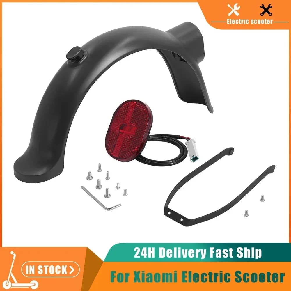 Parafango posteriore per scooter elettrico per Xiaomi 4 Pro Set di supporto fanale posteriore freno con gancio di blocco fanale posteriore dell'ala posteriore parti di KickScooter