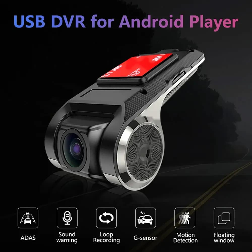 JUNDOF ADAS DVR per auto per lettore DVD Android navigazione Dashcam DVR video HD 720P USB TF Card 32G /64G Dash Cam registratore automatico