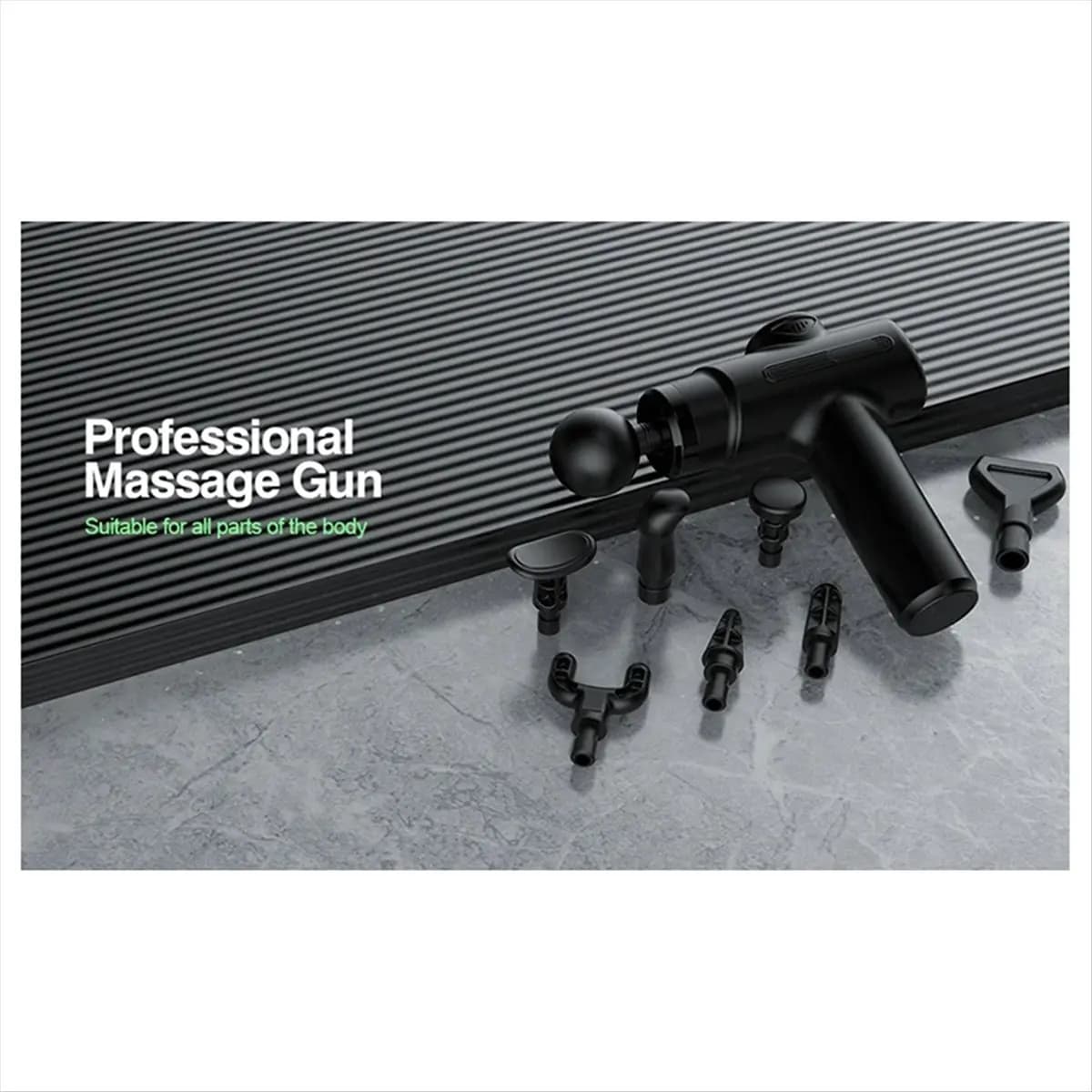 Okay Massgaer Electric Massage Gun for Deep Fabric 8 Heads Arm Back Leg Muscle Relaxation for Body Rear Arm Sport Fitness