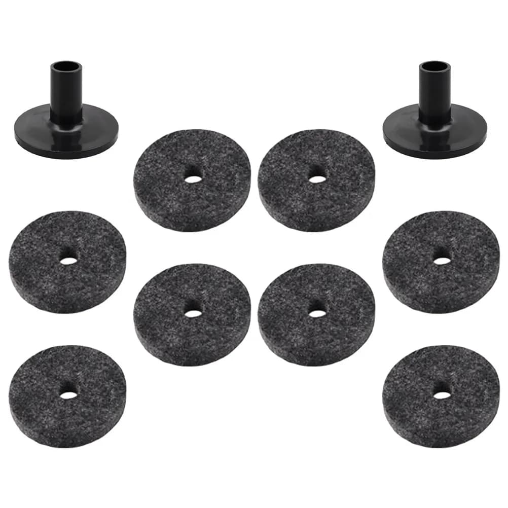 Set di 1 Pad in Feltro per Batteria, Pad di Ricambio Professionali per Piatti e Tamburi, Accessori Leggeri e Portatili per Set Batteria