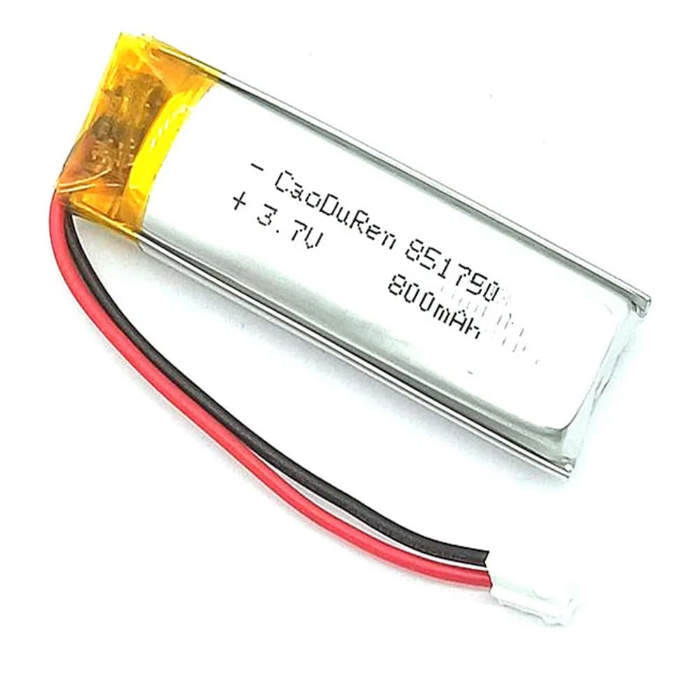 Ricaricabile 3,7 V 800 mAh 851750 Batteria agli ioni di polimero di litio per SMART WATCH MP3 MOBILE POWER GPS TABLET DVD