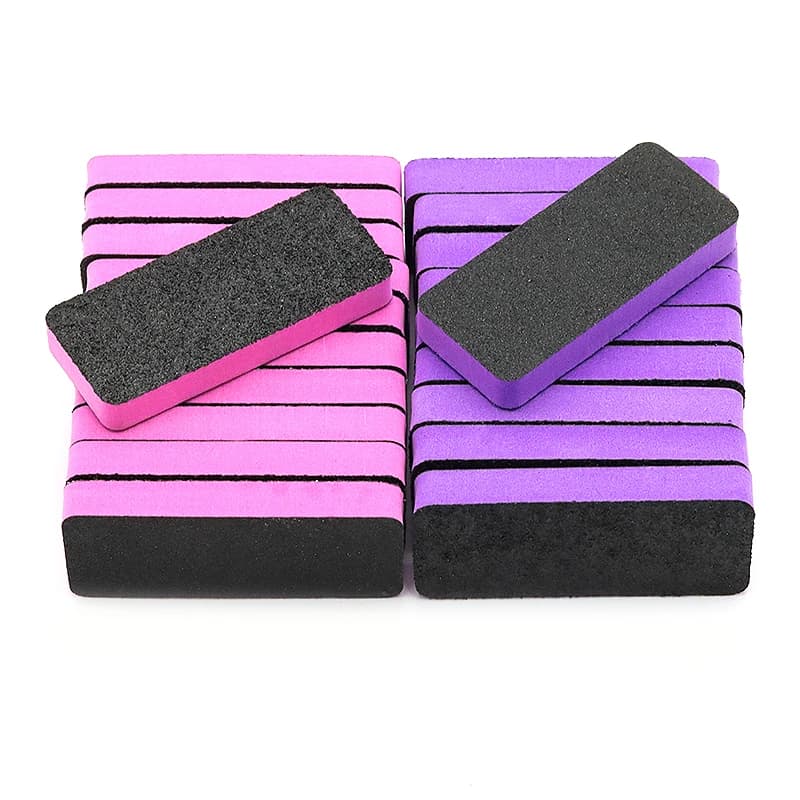5/10 Pezzi/Busta Spugna per Manicure, Lima per Unghie a Doppia Faccia, Blocco Lucidante per Gel UV, Buffer per Levigatura, Accessori e Strumenti per Nail Art