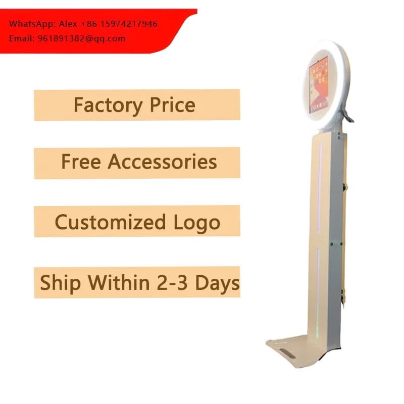 Anello luminoso a LED RGB dimmerabile per Photobooth, Social Booth, Roamer, Magic Mirror, Selfie Booth per iPad Photo Booth