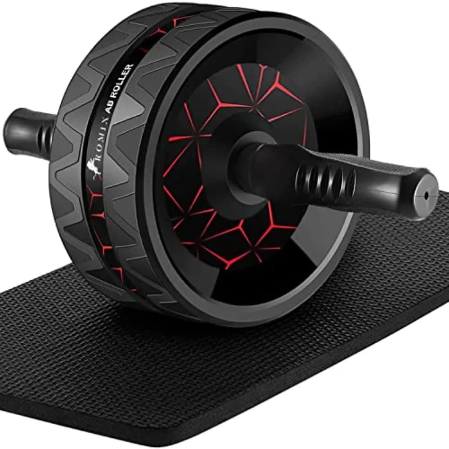 Wheel for Abdominal Larga with Extra Mat Thickness for Knee, Abdominal Training Equipment and Wheel for Home and Gym