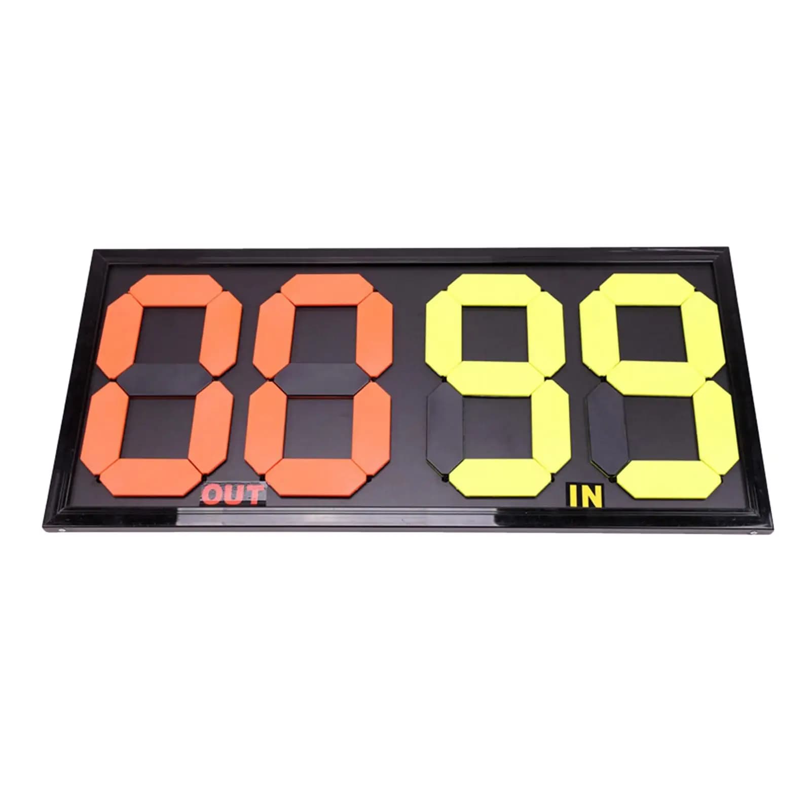 Cartellino per Sostituzioni Calcio a 4 Cifre, Numeri Colorati Brillanti per Arbitro, Tabellone Segnapunti Durevole per Partite di Calcio, Cartellino per Giochi Indoor