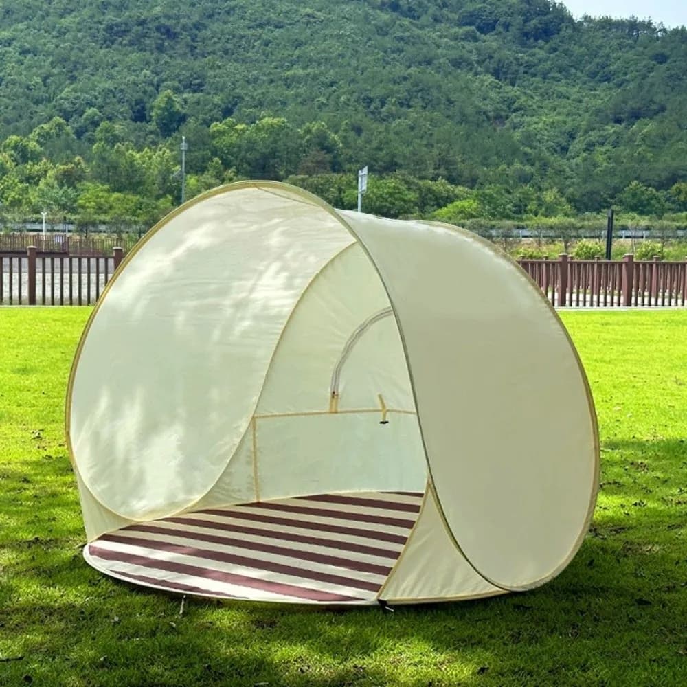 Portable Automatic Pop Up Camping Tent for 2-4 People Instant Setup Sunshade Tent UV Protection Picnic Tent Garden