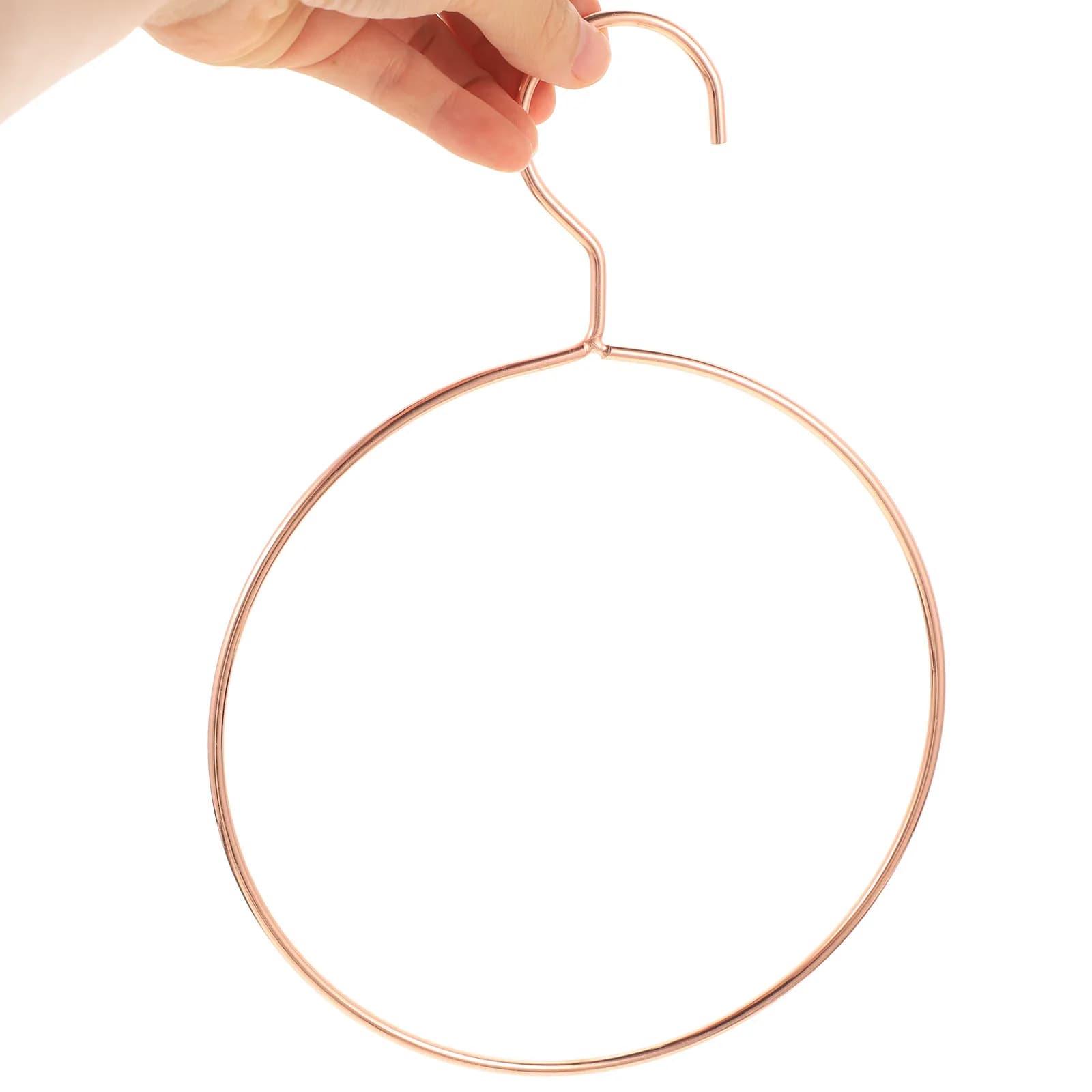 Set di 4 Appendiabiti in Metallo Stile Nordico con Anello Rotondo per Sciarpe, Cravatte, Cinture e Accessori