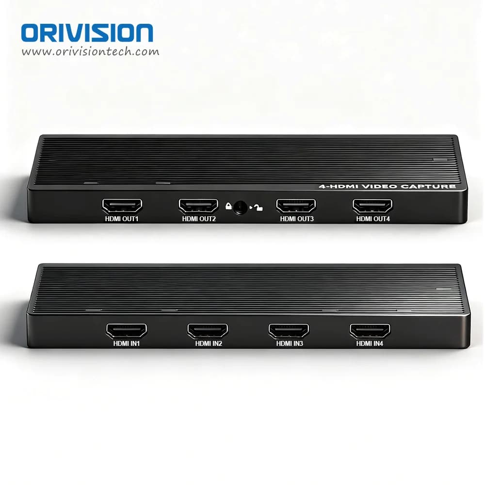 4 in 1 Out HDMI Video Capture Card 4K60 USB3.0 Game Capture Card for Multi-Camera Production