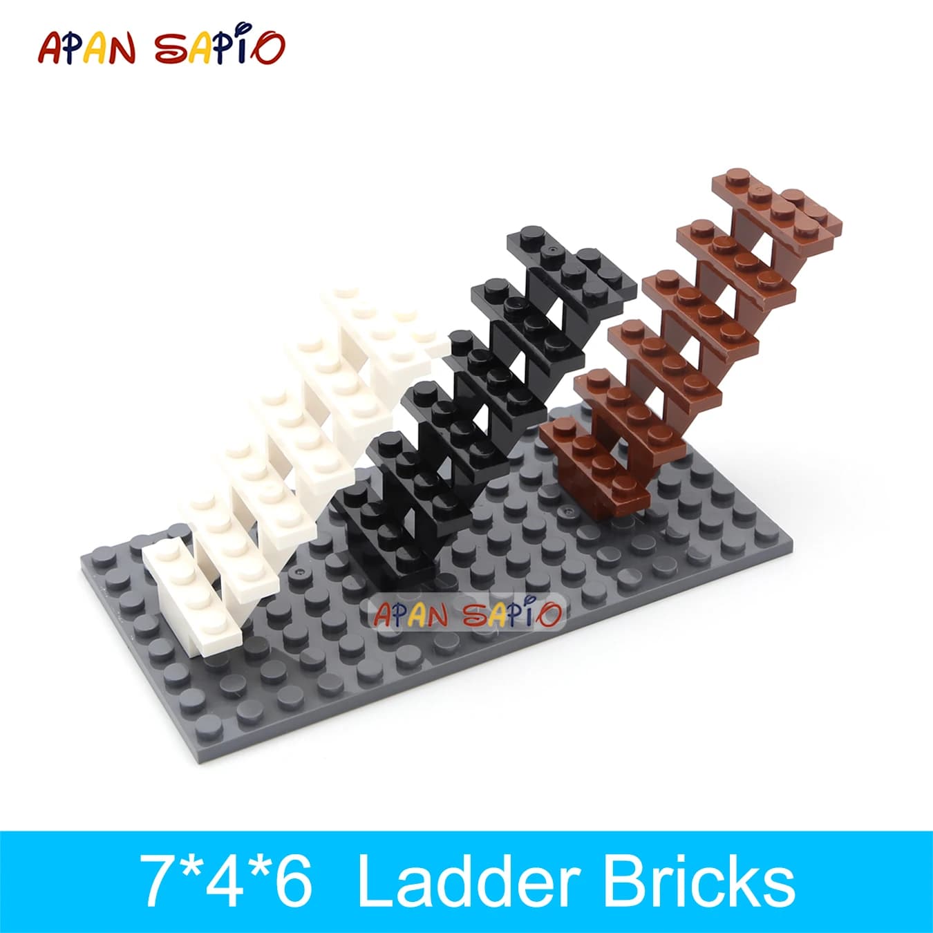 5 pz FAI DA TE Building Blocks Scaletta 7x4x6 Figura Spessa Mattoni Educativi Giocattoli Creativi per I Bambini Formato Compatibile Con 30134