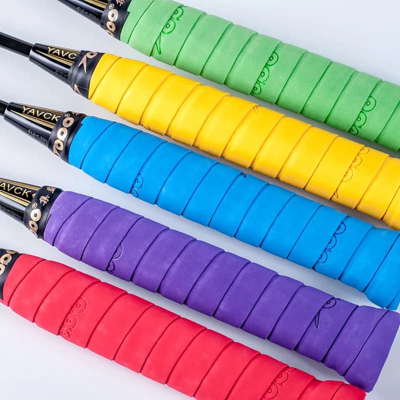 TOPO 10Pcs Matte Anti-slip Racket Grip Tapes Thin Dry Badminton Grips Tennis Overgrips Sweatbands General Jump Rope Fishing Rod