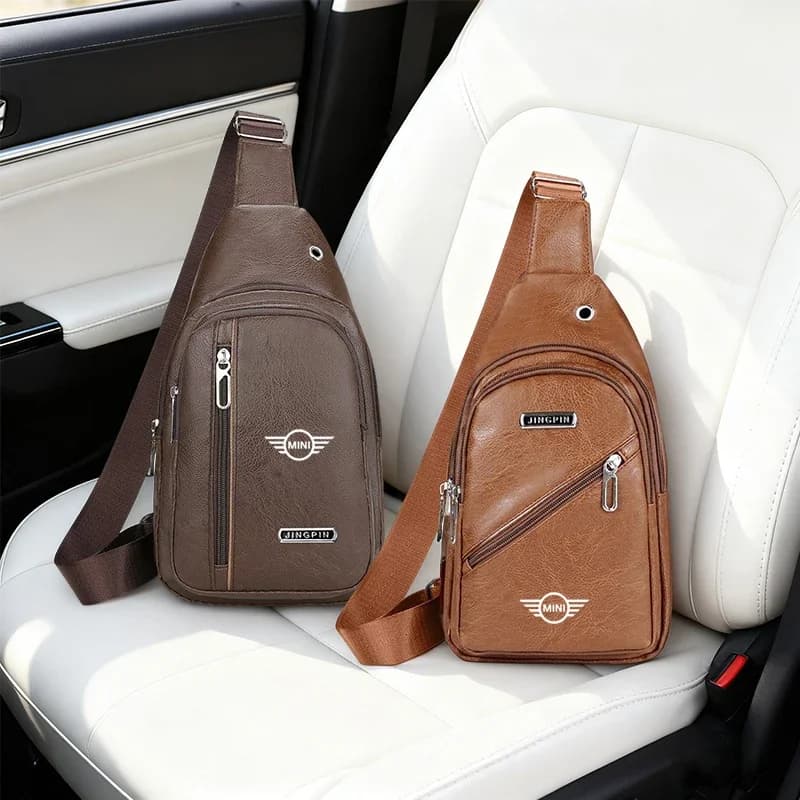 Borsa a tracolla da uomo, monospalla, nuova tendenza, borsa da petto alla moda e portatile per BMW Mini Cooper R50 R53 R60 F55 F56 R56 R55 R60