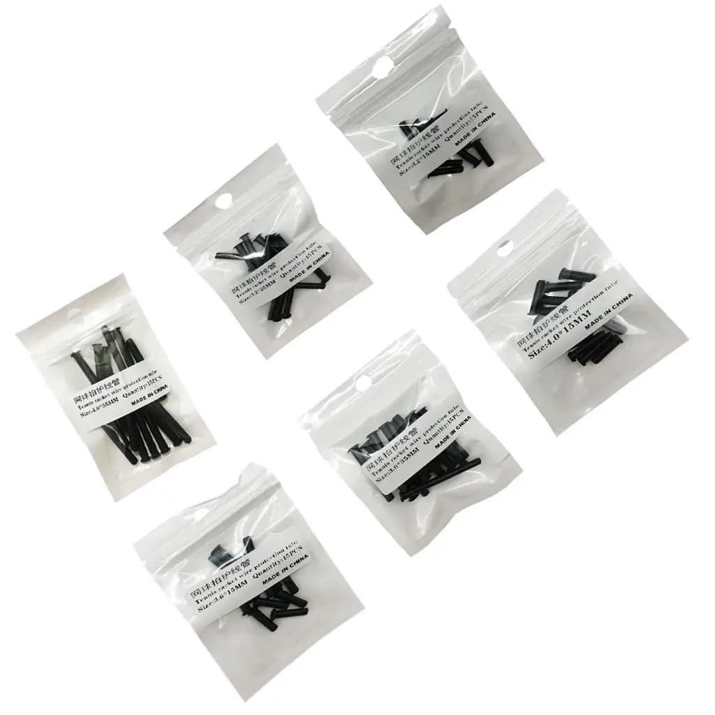 15 tennis rackets, rackets, cord protection tubes