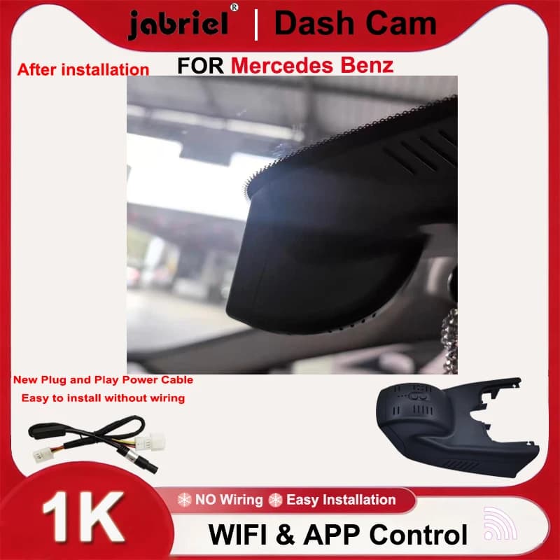 Dash Cam Jabriel 1080P Plug and Play per Auto, DVR per Mercedes Benz cla gla 180 200 200d 220 220d 250 250d x156 a180 a180d a200 a200d