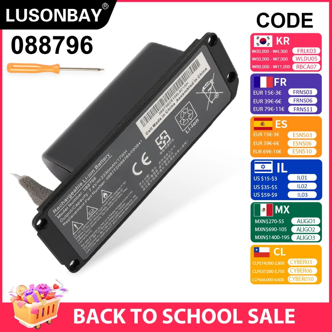 Batteria per Altoparlante Bluetooth Wireless LUSONBAY 088796 088789 088772 080841 per BOSE Soundlink Mini 2 7.4V 2600mAh/19.24WH
