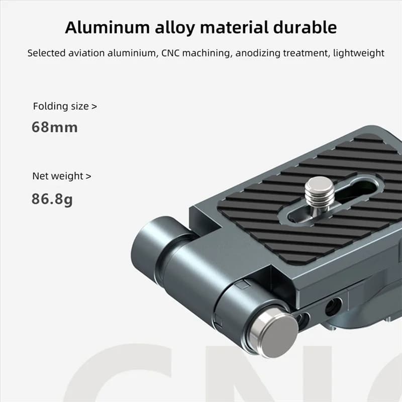 B63B-Support for L plate for folding camera with Arca quick release plate for D-JI RS3 stabilizer