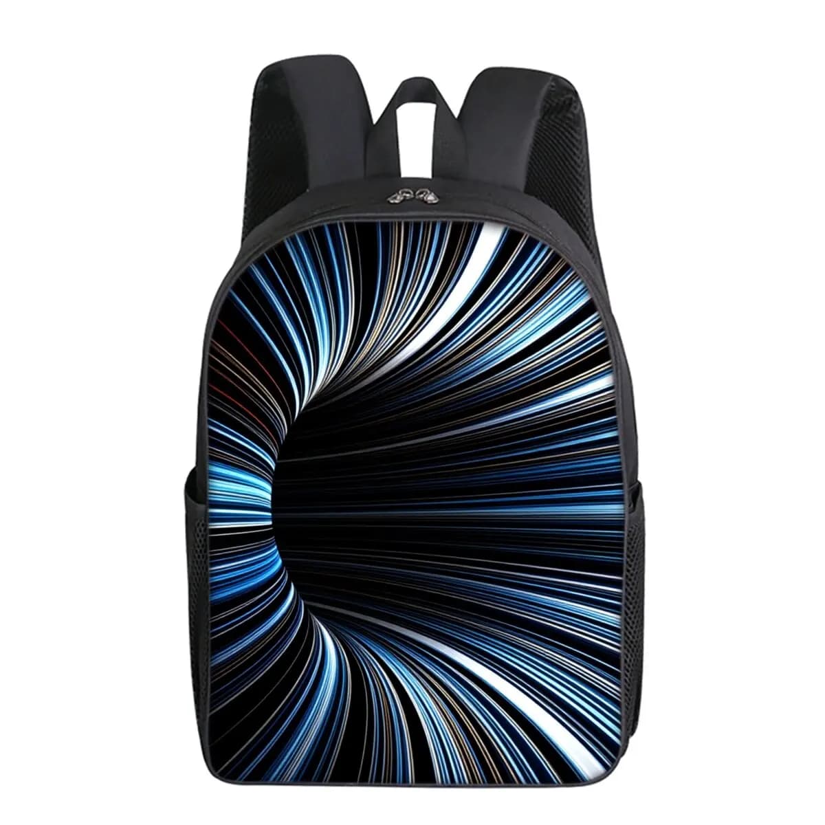 Zaino Monostrato con Stampa Laser Vortex per Ragazzi e Ragazze, Miglior Regalo, Borse Scolastiche 2D Piatte con Cartoni Animati per Bambini