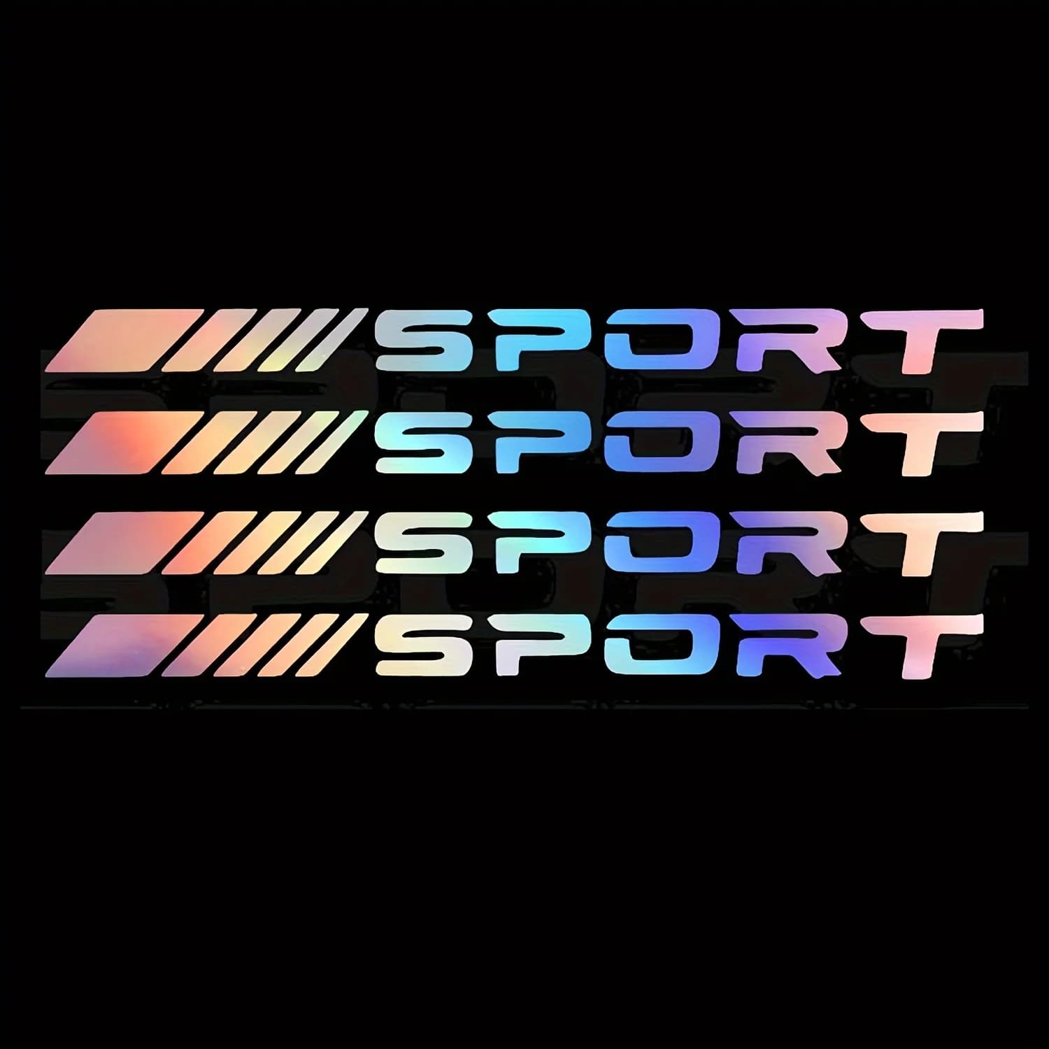 4Pcs Colorful Sports Stickers, Waterproof PVC Vinyl Decals for Car, Motorcycle, Truck, Bicycle, Wheel & Bumper