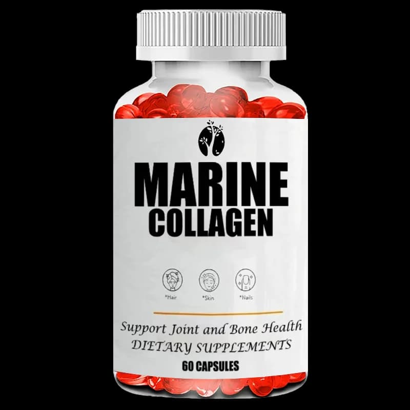 Marine collagen Peptides, 60 supports for health of hair, skin, nails, joints and bones