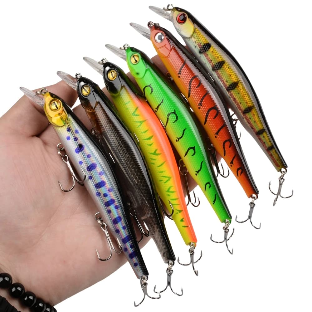 1 pz 17.7g long shot esche da pesca magnete sistema di palline Minnow manovella Wobbler attrezzatura da pesca ganci Hard Bait accessorio per la pesca