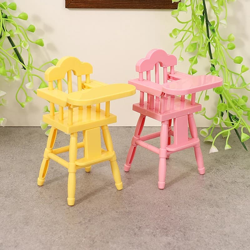 NUOVO Set Mini Passeggino per Bambole, Tavoli da Pranzo per Bambini, Giocattolo Casa delle Bambole, Passeggino Simulato, Gioco di Ruolo per Bambini