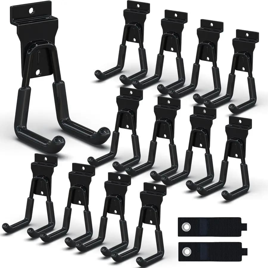 Ganci per Pannelli Dogati, Confezione da 12, 4,5 Pollici, Ganci a U per Pannelli Dogati, Accessori Resistenti per Risparmiare Spazio, Utilizzabili come Accessori Proslat