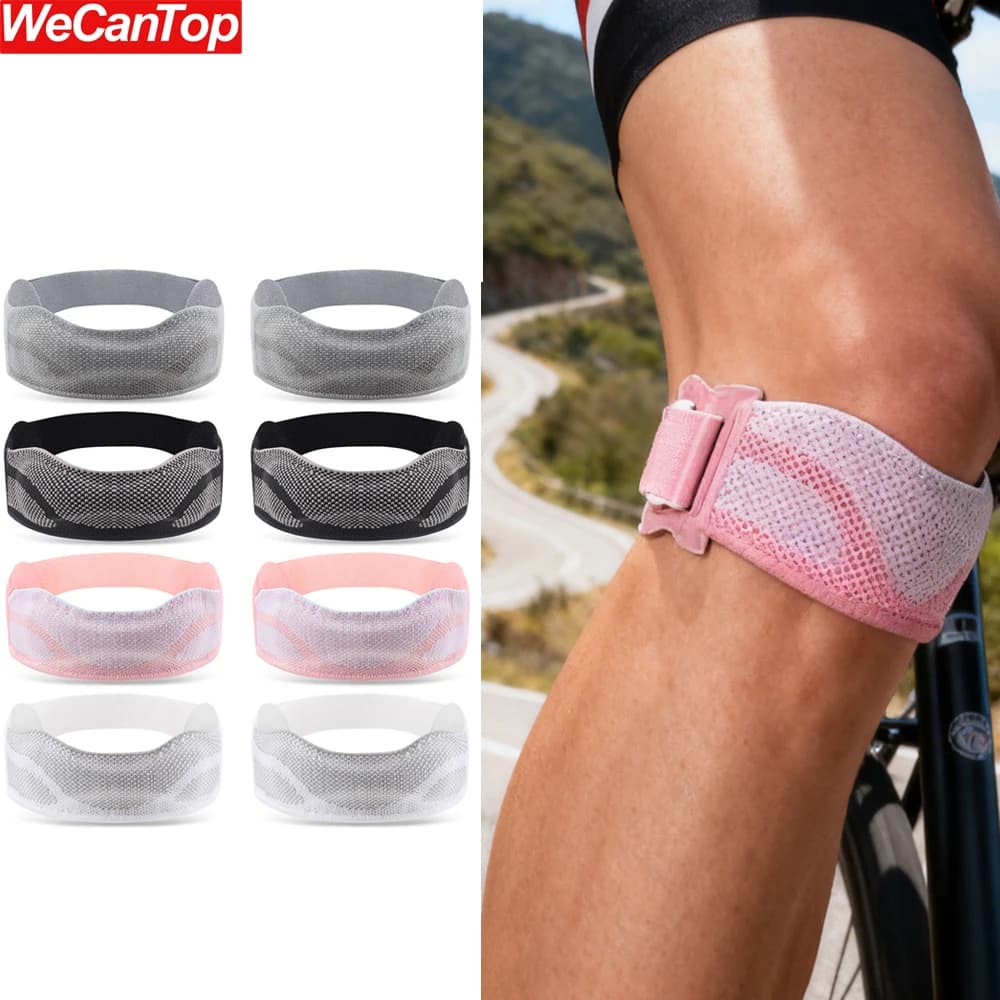 2 Pezzi Fascette per Tendine Rotulee - Supporto Stabilizzatore per Ginocchio per Alleviare il Dolore, Ideale per Ginocchio da Salto, Corsa, Basket, Artrite