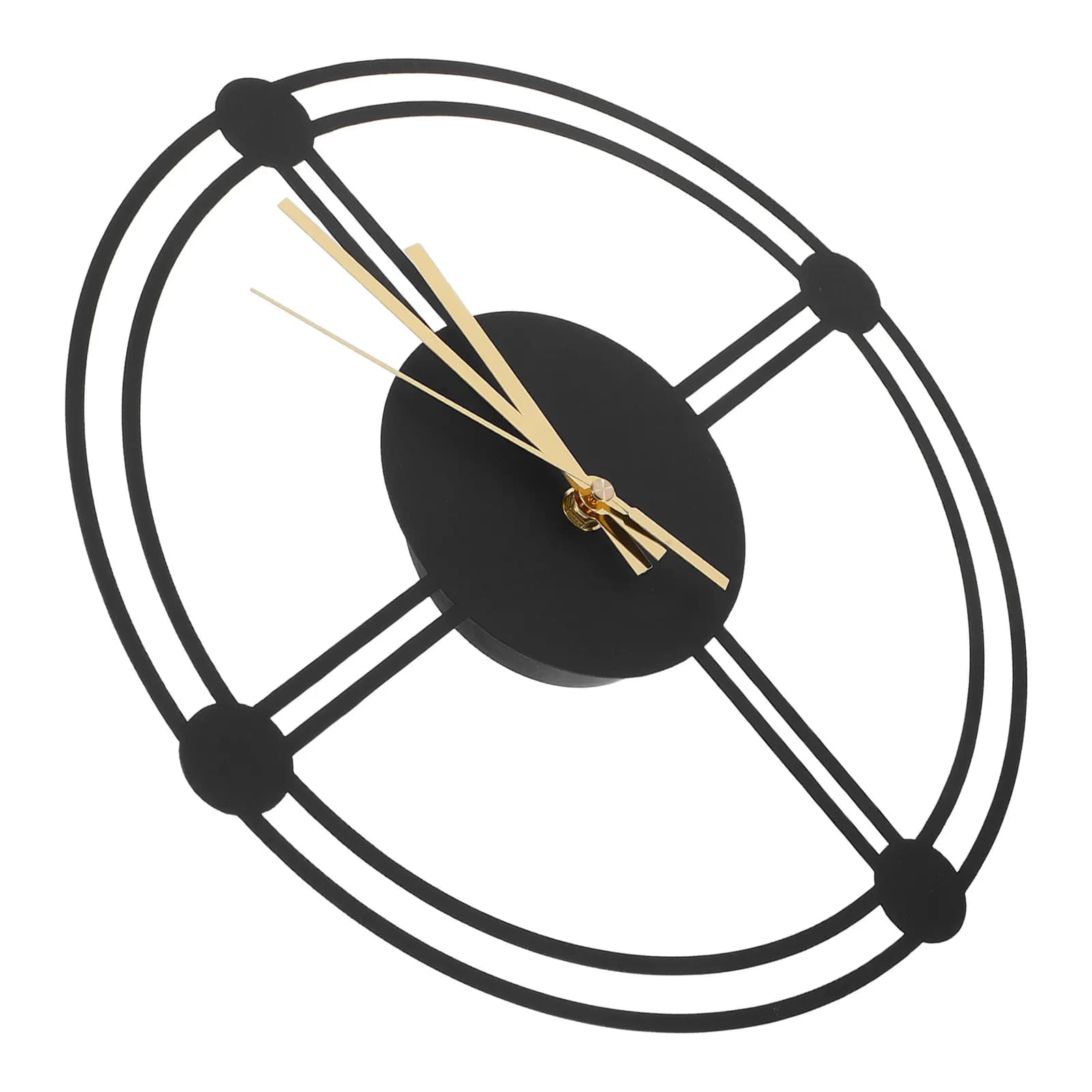 Orologio da Parete per Giardino, Decorativo in Metallo, Silenzioso, Rettangolare, Resistente alle Intemperie, per Patio, Soggiorno, Camera da Letto, Cucina, Arredamento Casa
