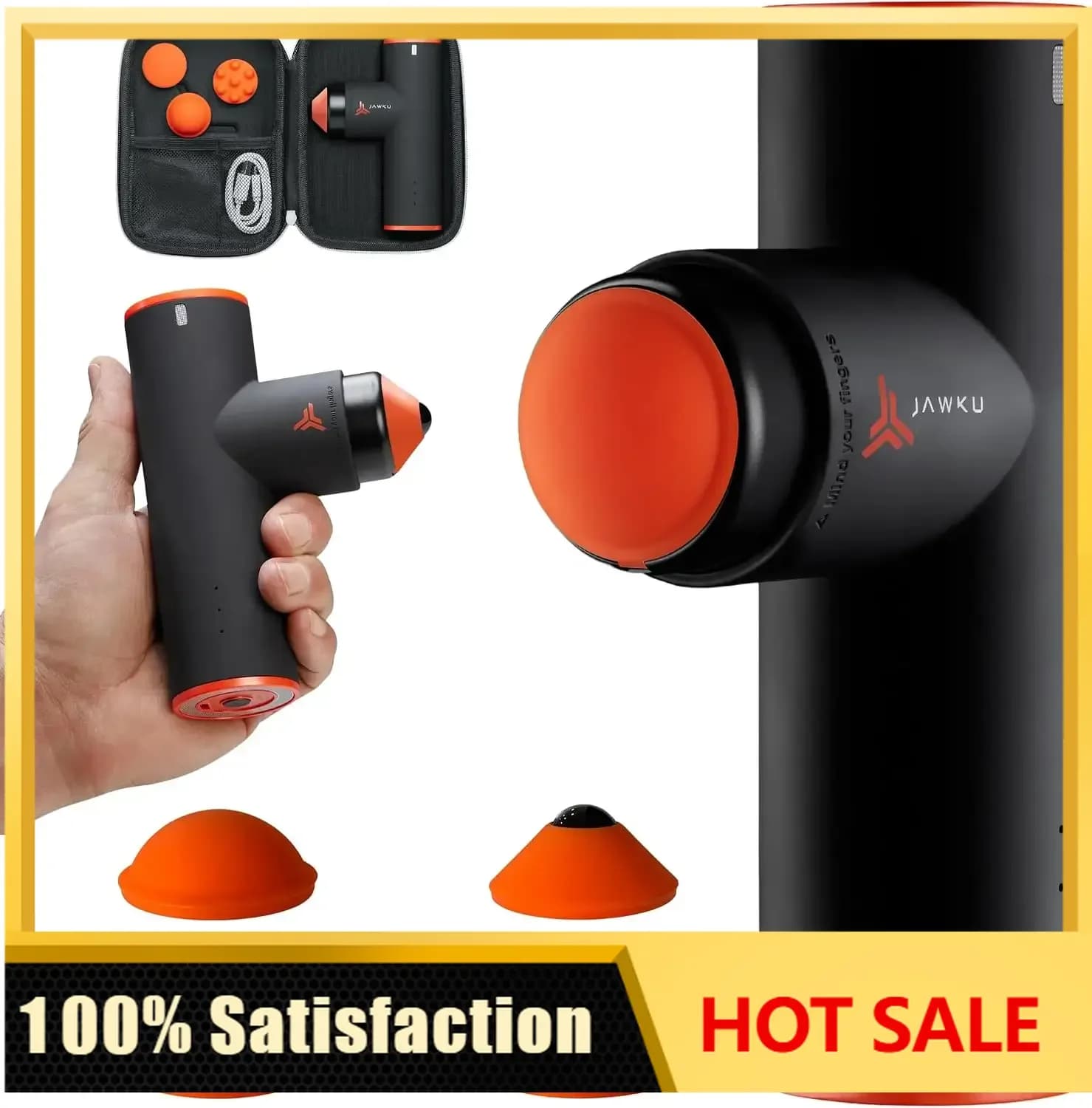 Muscle Blaster Mini Cordless Percussion Massage Gun, Rechargeable Handheld Stimulation, Ultra Silent Vibration and Deep Tissue