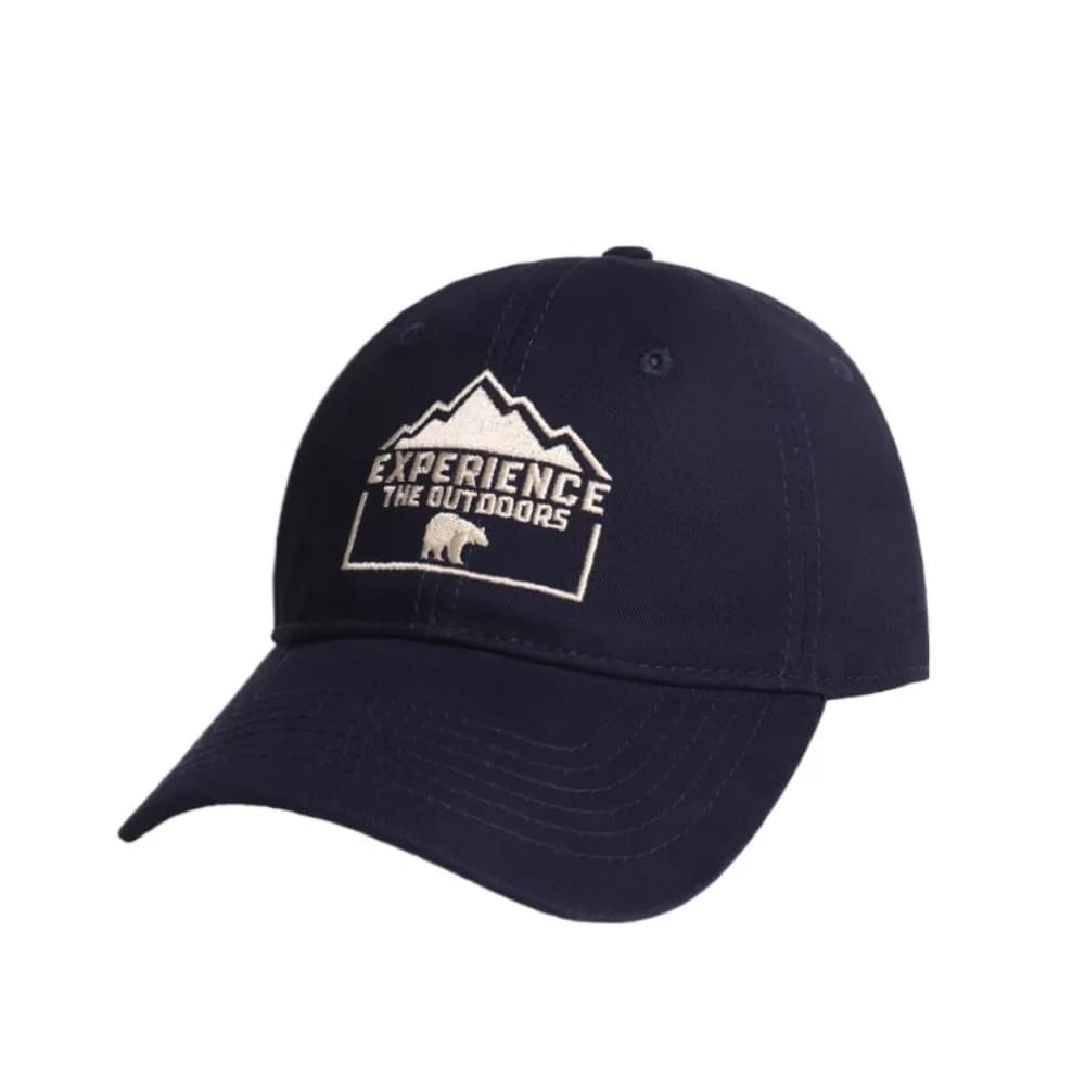 Experence the Outdoor Embroidered Baseball Cap Sunscreen Japanese Style Letter Sun Hat Dad Hat Solid Color Peaked Cap