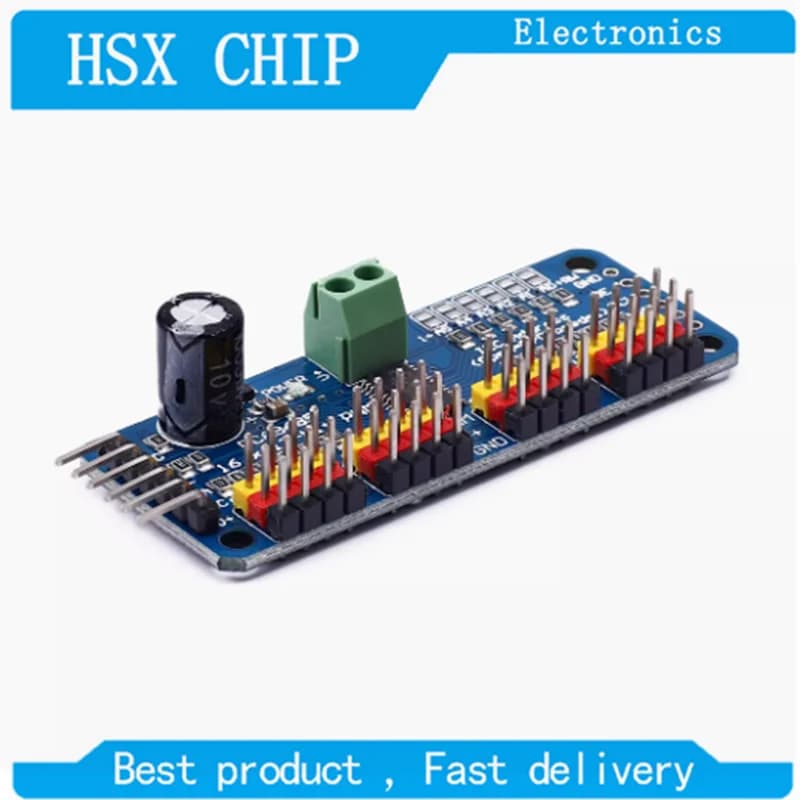 PCA9685 PCA9685 module with I2C interface for 16 channel PWM servo shield drivers and 12 bits for Raspberry Pi