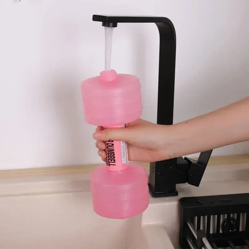 1 pz manubri pieni d'acqua manubri portatili bottiglia d'acqua sportiva per allenamento della forza del braccio palestra di casa fitness
